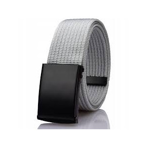 PASEK DO SPODNI PARCIANY SZARY